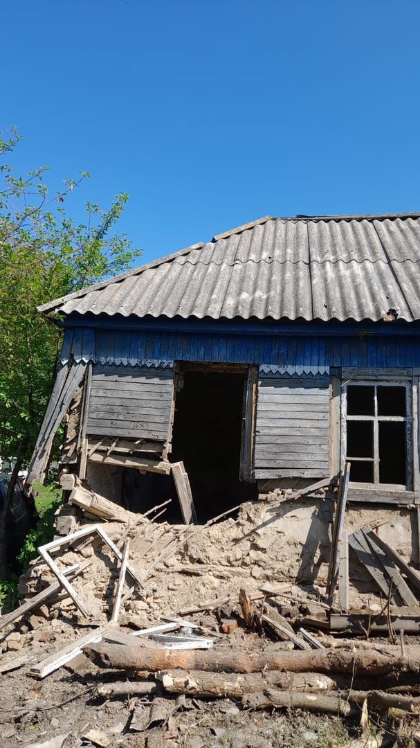 В Курской области на дом сброшено взрывное устройство